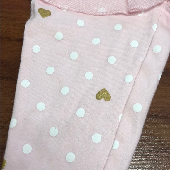 🛎 Carter’s Girl Pink. White & Gold Tutu Leggings (6 Months) (SALE!) - Picture 3 of 5